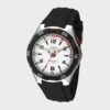 Torch Watch Blk Strap Wht Face