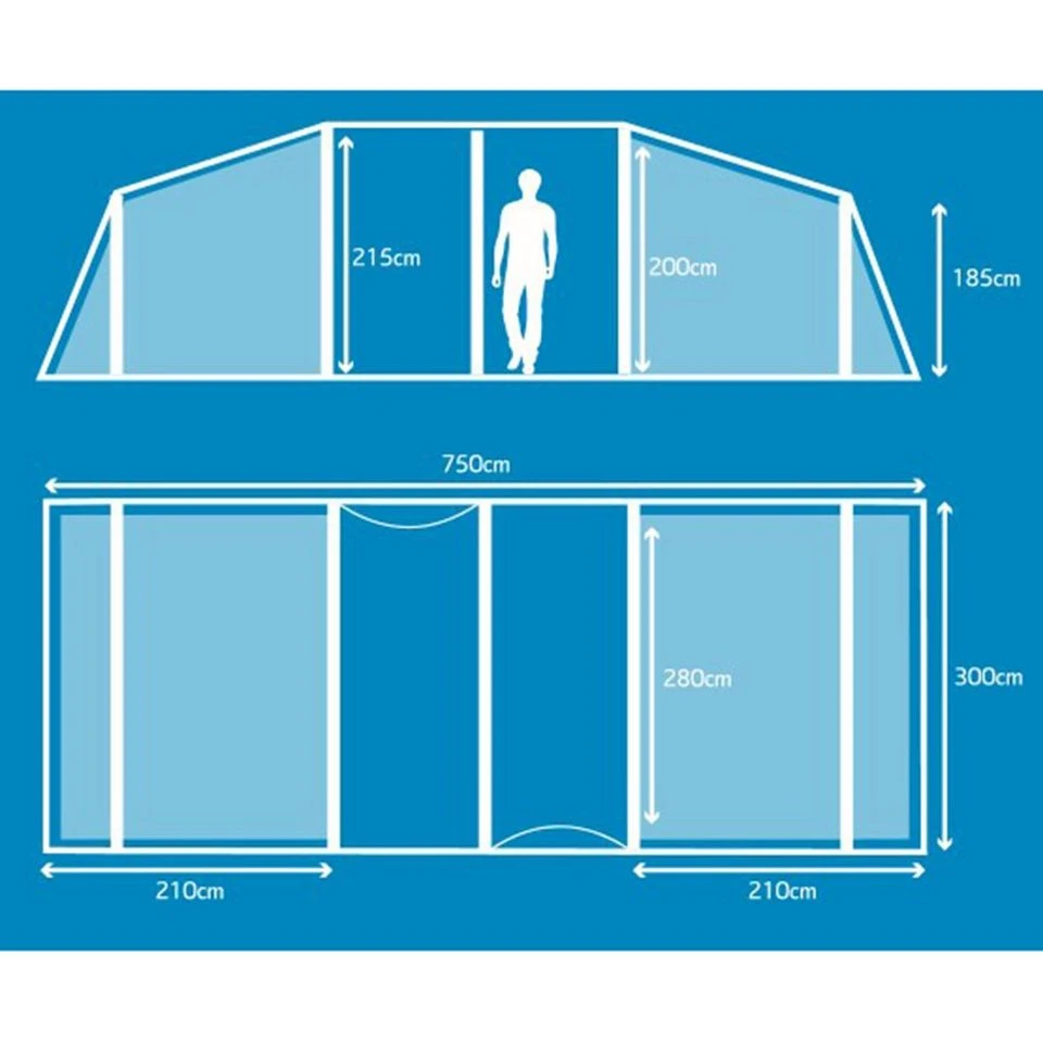 Berghaus Air 8 Nightfall® Bedrooms 2 Berghaus Air 8 Nightfall® Bedrooms - Image 2