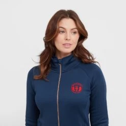 Women’s Zip Fleece In Dark Blue -Vango Store go 600885 e