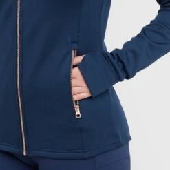 Women’s Zip Fleece In Dark Blue -Vango Store go 600885 f