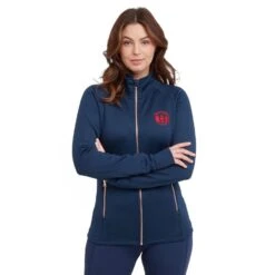 Women’s Zip Fleece In Dark Blue -Vango Store go 600885 z